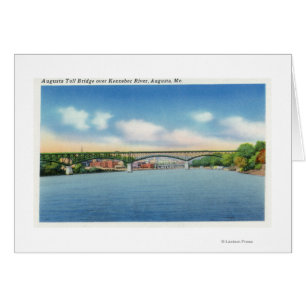 Kennebec River View of the Augusta Toll Bridge