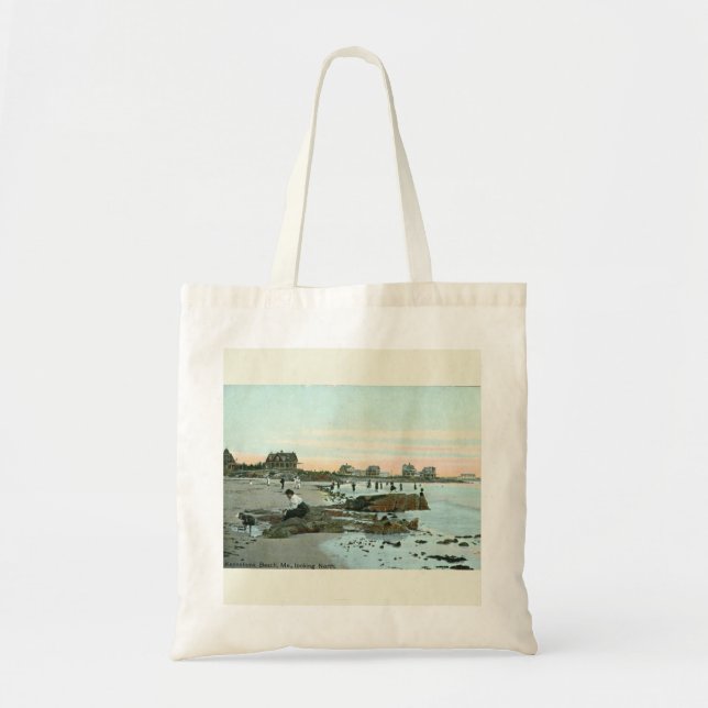 Kennebunk Beach, Maine 1915 Vintager Stil Tragetasche (Vorne)