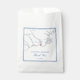 Kennebunkport Maine Map Elegant Wedding Geschenktütchen