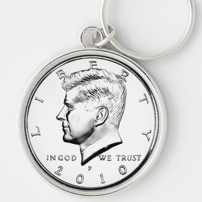 KENNED HALBER DOLLAR SCHLÜSSELANHÄNGER (Vorne)