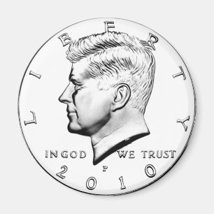 KENNED HALF DOLLAR MAGNET