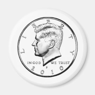 KENNED HALF DOLLAR MAGNET