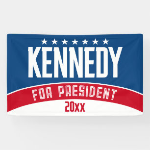 Kennedy 2024 - Rot-Weiß-Blau, modern Banner