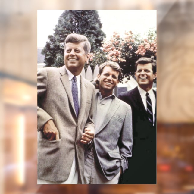 Kennedy Brothers, Präsident John, Robert & Ted Fensteraufkleber (Blatt 2)