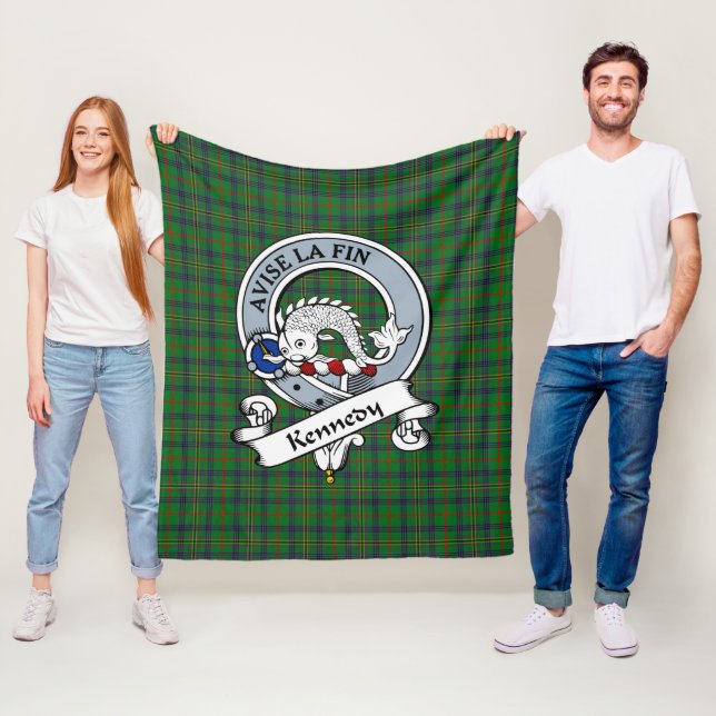 Kennedy Clan Abzeichen Tartan Kariert Fleecedecke (Beispiel)