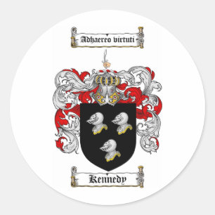 KENNEDY-FAMILIENWAPPEN - KENNEDY-WALDBUCH RUNDER AUFKLEBER