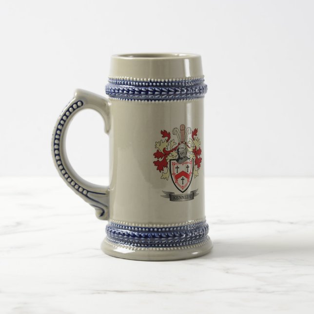 Kennedy-Familienwappen-Wappen Bierglas (Links)