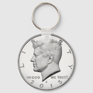 Kennedy Halb Dollar Image Schlüsselanhänger