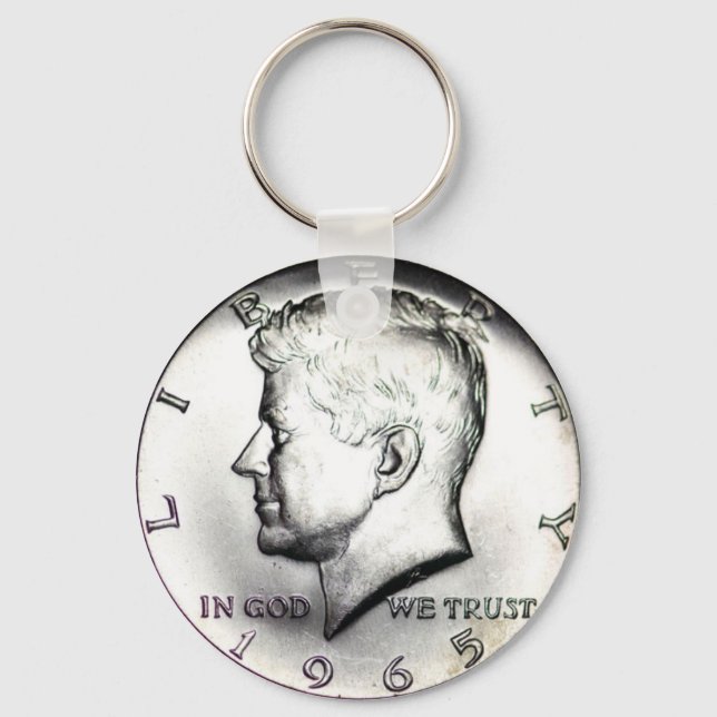 Kennedy Half Dollar Schlüsselkette. Schlüsselanhänger (Vorderseite)