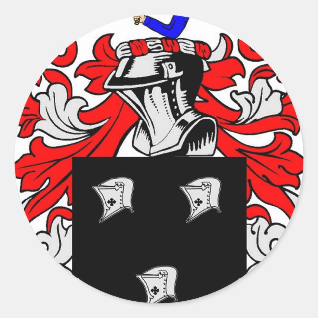 Kennedy (irisch) Wappenschuss Runder Aufkleber (Vorderseite)