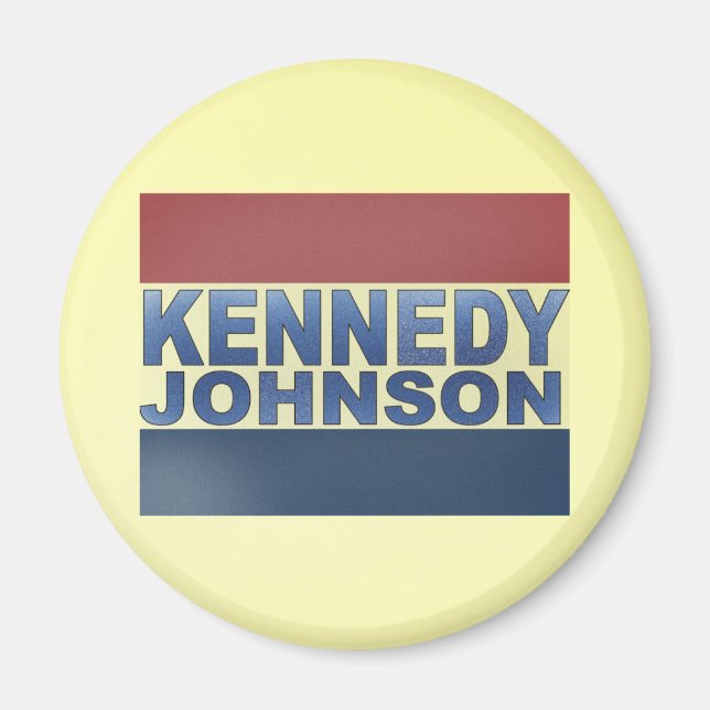 Kennedy Johnson Campaign Magnet (Vorne)