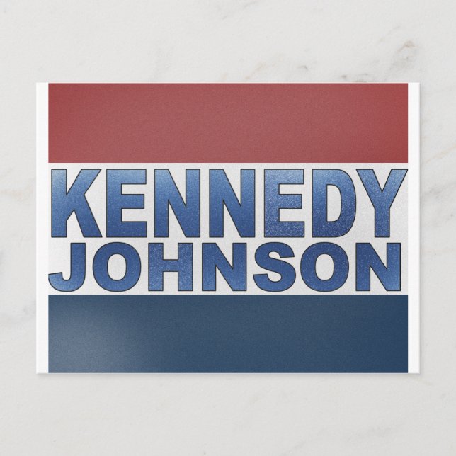 Kennedy Johnson Campaign Postkarte (Vorderseite)