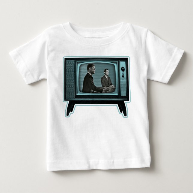 Kennedy Nixon 1960 Fernsehdebatte Baby T-shirt (Vorderseite)