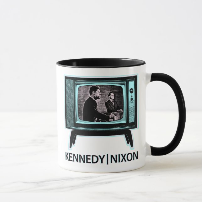 Kennedy Nixon 1960 Fernsehdebatte Tasse (Rechts)