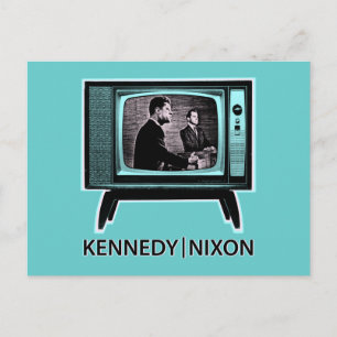 Kennedy Nixon 1960 TV-Debatte Postkarte