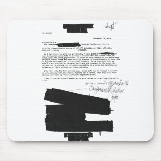 Kennedy-Notiz 1963 betreffend UFOs Mousepad