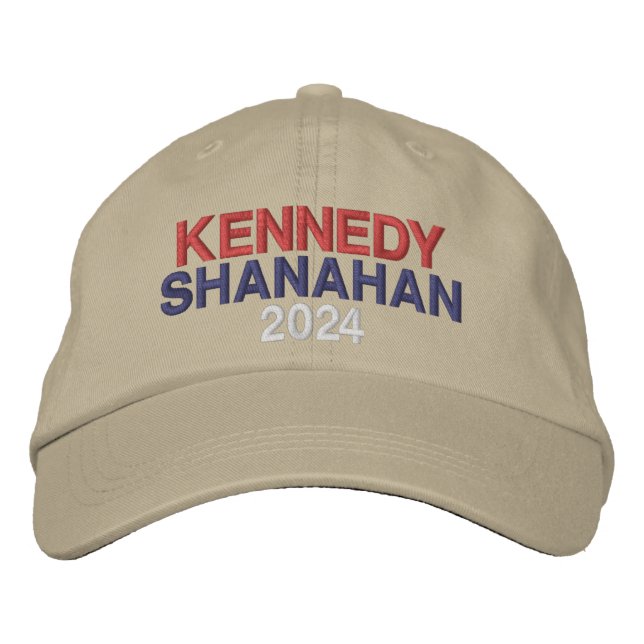 KENNEDY RFK JR SHANAHAN 2024 BESTICKTE BASEBALLKAPPE (Vorderseite)