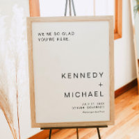 KENNEDY Simple Modern Minimalistisch Wedding Willk