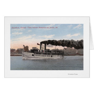 KennedySteamboat, der für Bremerton verlässt