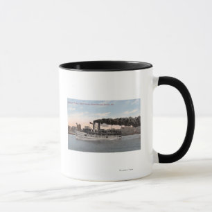 KennedySteamboat, der für Bremerton verlässt Tasse