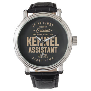 Kennel Assistant Funny Job Beruf Watch Armbanduhr