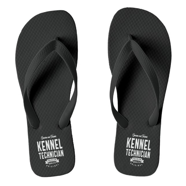 Kennel Technician Job Title-Geschenk Flip Flops (Fußbett)