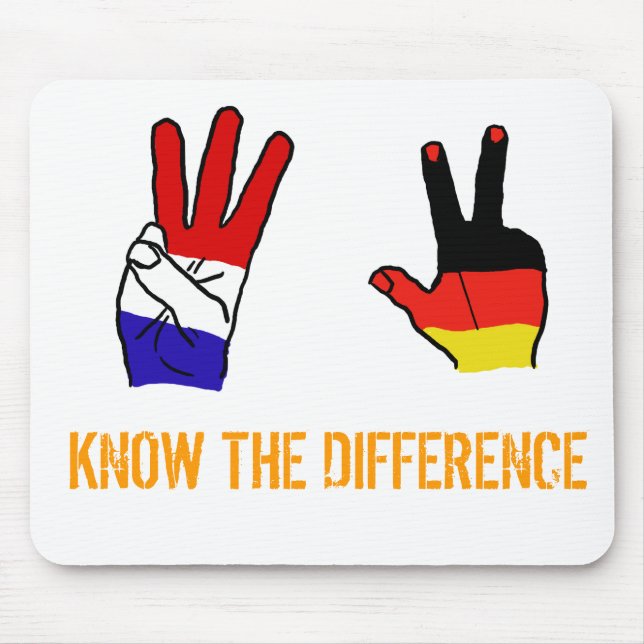KENNEN SIE DEN UNTERSCHIED MOUSEPAD (Vorne)