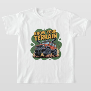 Kennen Sie Ihr Gelände 4x4 Offroad-LKW Cartoon T-Shirt