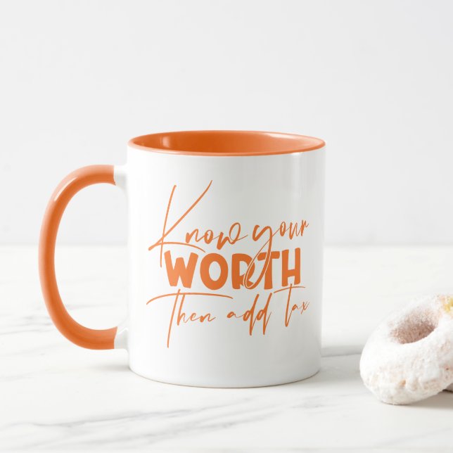 Kennen Sie Ihr Motivierend Zitat Tasse (Mit Donut)
