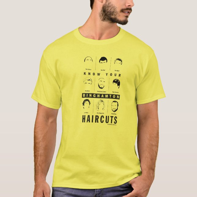 Kennen Sie Ihre Binghamton-Haarschnitte T-Shirt (Vorderseite)