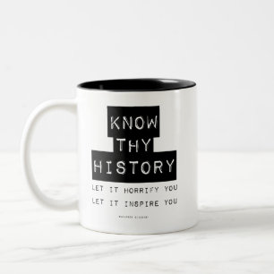 Kennen Sie Ihre Geschichte Zweifarbige Tasse