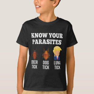 Kennen Sie Ihre Parasiten Anti-Trump Funny Tick Re T-Shirt