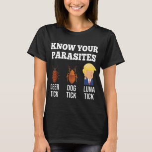 Kennen Sie Ihre Parasiten Anti-Trump Luna Tick Res T-Shirt