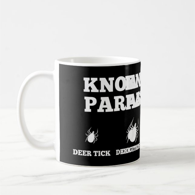 Kennen Sie Ihre Parasiten gegen Trump.pnng Kaffeetasse (Links)