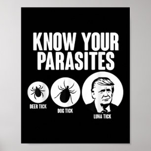 Kennen Sie Ihre Parasiten Hirsch Tick Hund Tick Fu Poster
