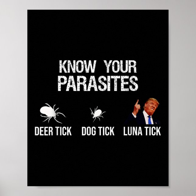 Kennen Sie Ihre Parasiten - Hirschzäck, Hundezecke Poster (Vorne)