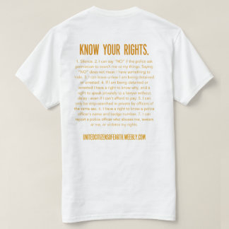 Kennen Sie Ihre Rechte T-Shirt