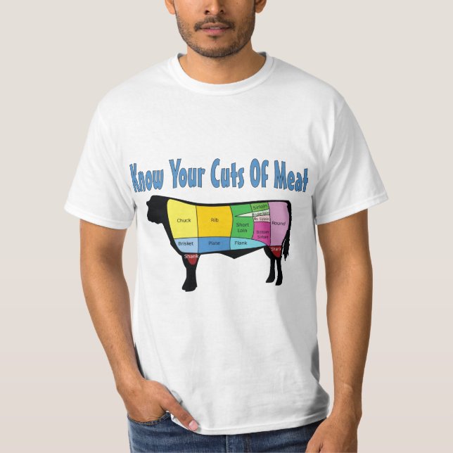 Kennen Sie Ihre Schnitte des Fleisches T-Shirt (Vorderseite)