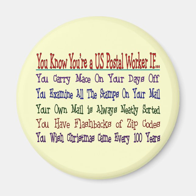 Kennen Sie Ihren POSTALARTEN, WENN Magnet (Vorne)