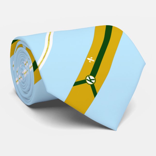 Kenner City (Louisiana) Flagge Neck Tie Krawatte (Gerollt)