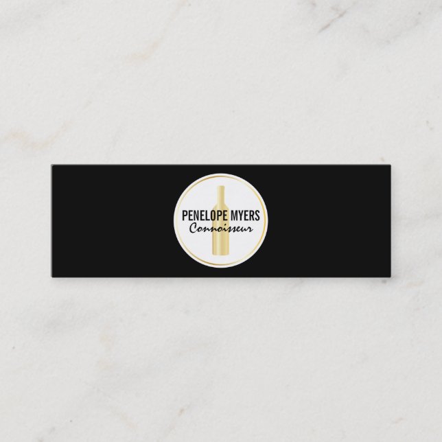 Kenner | Goldflasche Mini Visitenkarte (Vorderseite)