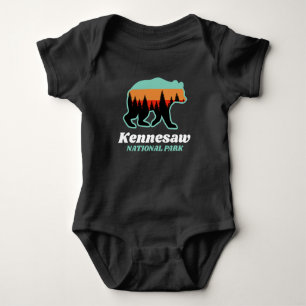 Kennesaw National Park Georgia Bear Retro Geschenk Baby Strampler