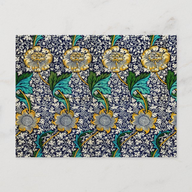 Kennet, Muster von William Morris (Version 2) Postkarte (Vorderseite)
