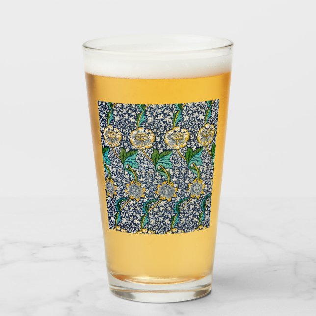 Kennet Pattern (von William Morris) Glas (Vorne (Gefüllt))