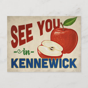 Kennewick Washington Apple - Vintage Travel Postkarte