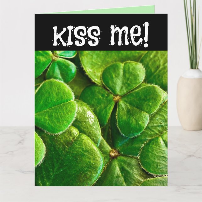 KENNT MIR, ICH BIN IRISH ST.PATRICK'S DAY ROMANTIC KARTE (Vorderseite)