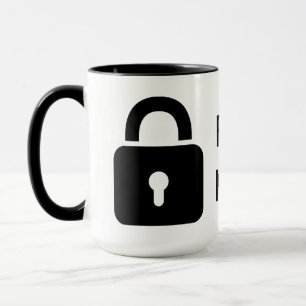 Kennwort-Manager-Tasse zur Sensibilisierung für Cy Tasse