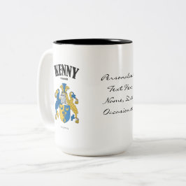 Kenny Familienwappen, Translation & Meaning Zweifarbige Tasse