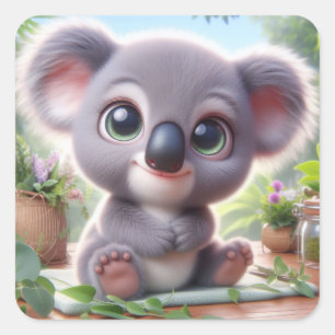 "Kenny" Quadratischer Aufkleber