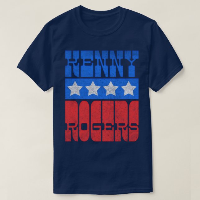 Kenny Rogers VintageStyle Lover Design T-Shirt (Design vorne)